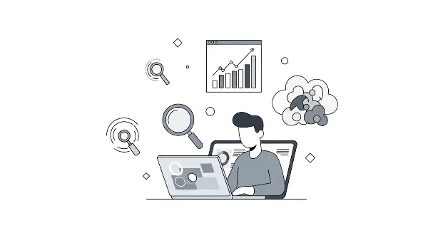 Illustration de la recherche de mots-clés avec les outils Google pour optimiser le SEO et les campagnes.